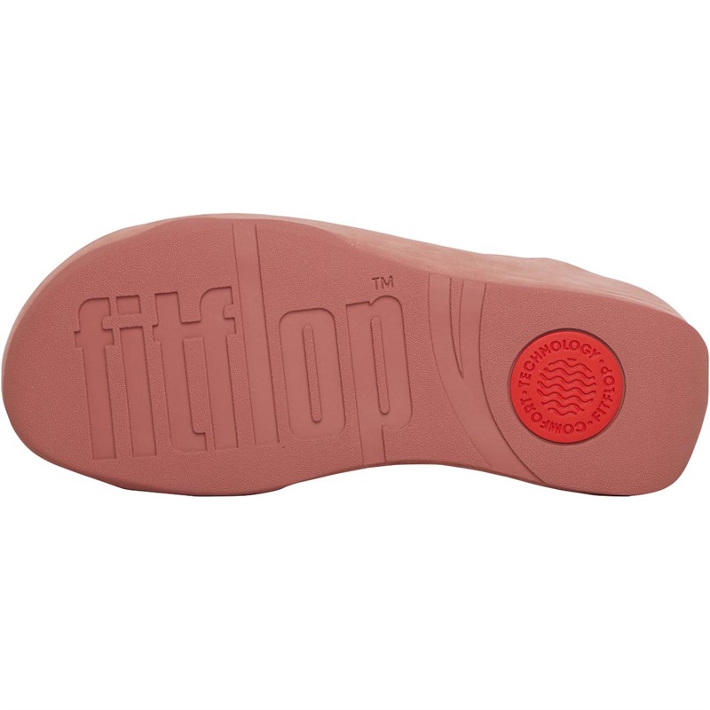 FitFlop Dame Shuv Nubuck Slider Lyserød