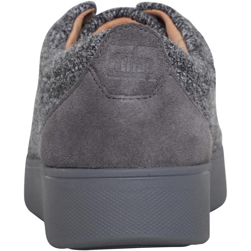 FitFlop Womens Rally E01 Merino Wool Trainers Love Grey