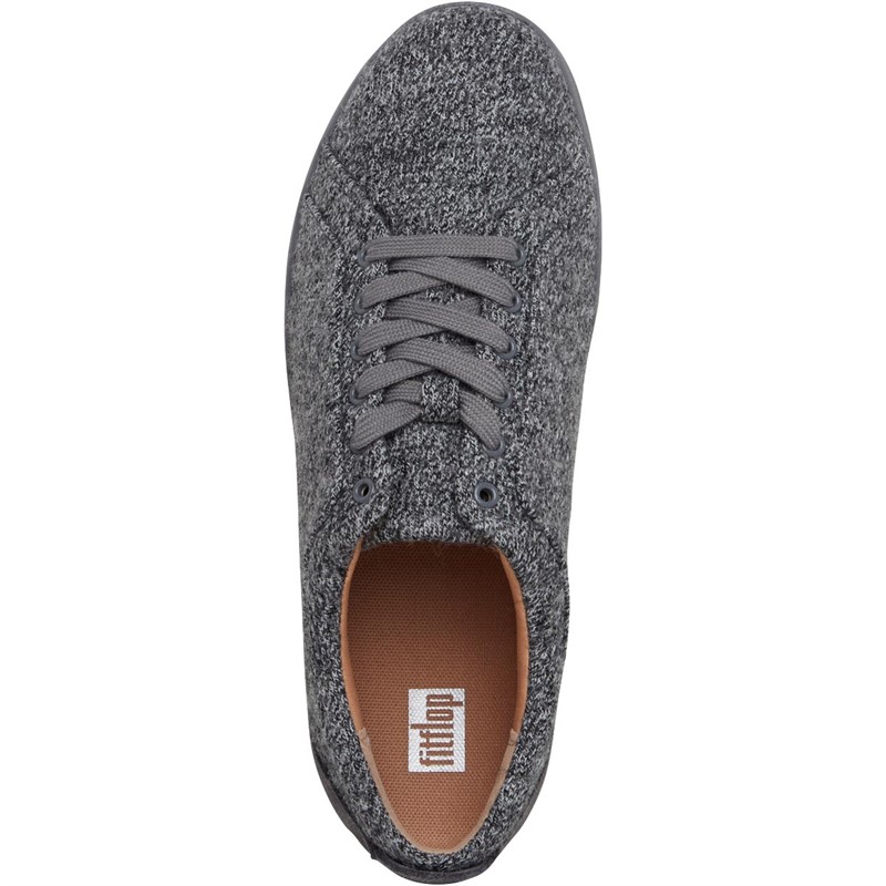 FitFlop Womens Rally E01 Merino Wool Trainers Love Grey