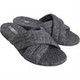 FitFlop Womens Gracie E01 Merino Wool Cross Sliders Love Grey