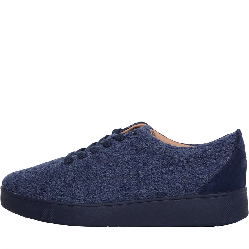 Buy FitFlop Womens Rally E01 Merino Wool Trainers Midnight Navy