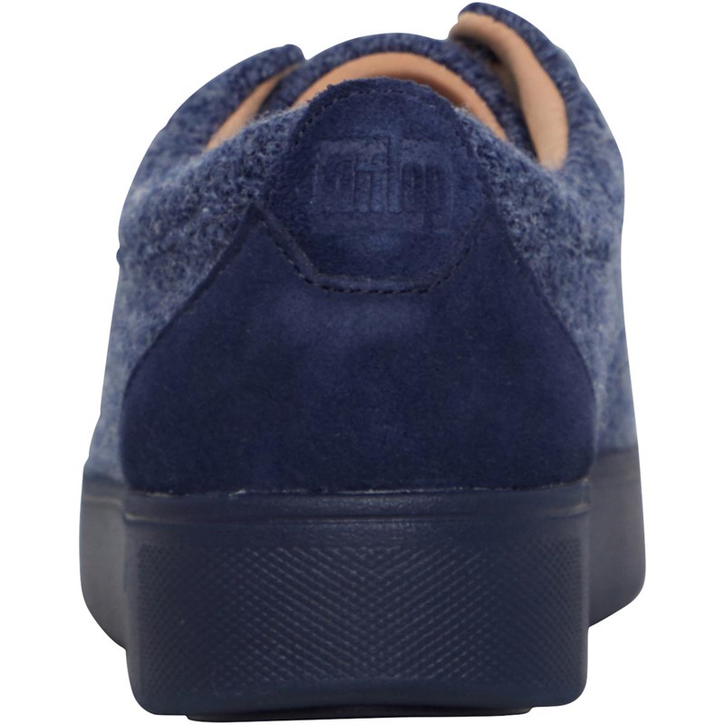 FitFlop Womens Rally E01 Merino Wool Trainers Midnight Navy