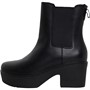 FitFlop Womens Pilar Shearling Leather Platform Chelsea Boots All Black