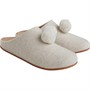 FitFlop Womens Chrissie Pom Pom Slippers Ivory