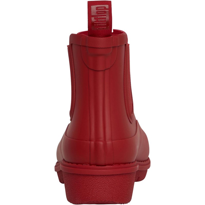 FitFlop Womens Wonderwelly Chelsea Boots Rich Red