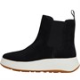 FitFlop Womens F-Mode Suede Flatform Chelsea Boots Black