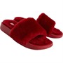 FitFlop Womens iQushion Shearling Sliders Rich Red