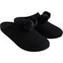 FitFlop Womens Chrissie Pom Pom Slippers All Black