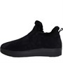 FitFlop Womens Rally Shearling-lined Suede Slip-On Trainers All Black