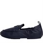 FitFlop Womens Allegro Stud-Buckle Leather Loafers Midnight Navy