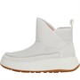 FitFlop Womens F-Mode Nubuck-Mix Flatform Boots Cream