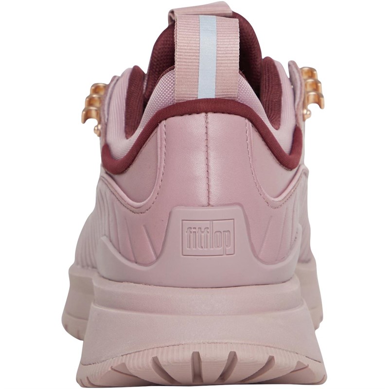 FitFlop Womens Neo-D-Hyker Leather Mix Outdoor Trainers Pink Sky Mix