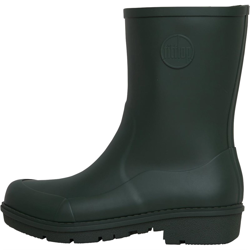 FitFlop Womens Wonderwelly Short Wellies Deep Green