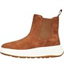 FitFlop Womens F-Mode Suede Flatform Chelsea Boots Light Tan