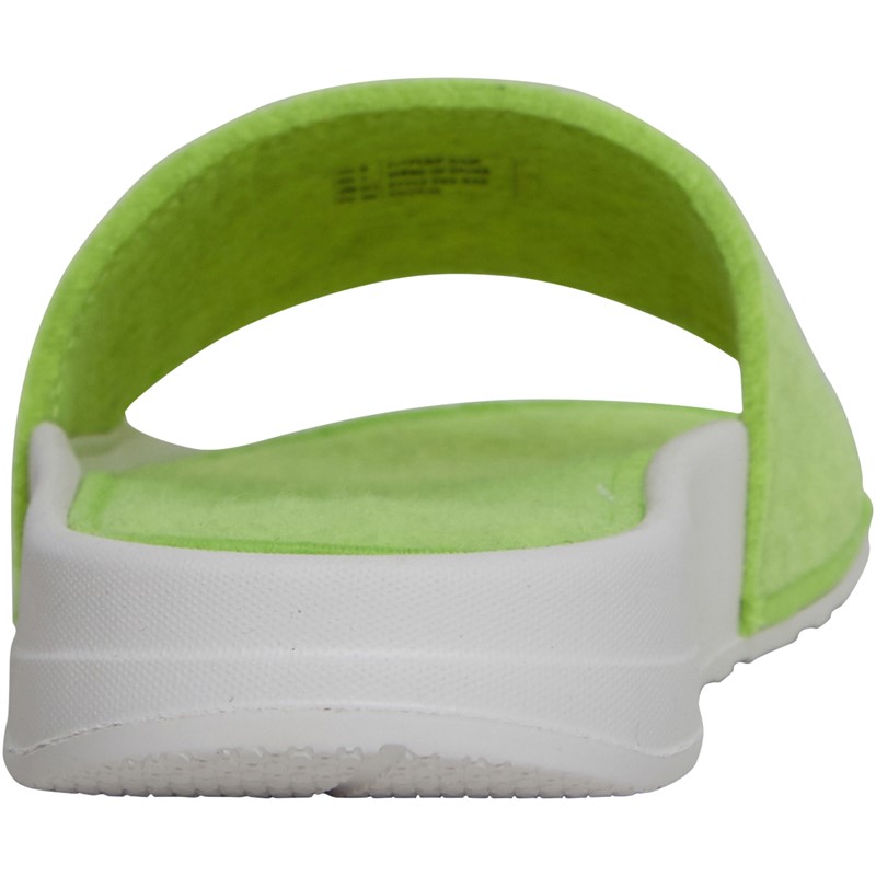 FitFlop Womens IQushion E01 Felt Slides Electric Yellow