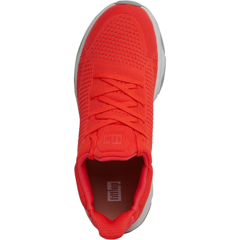 FitFlop Womens Vitamin FFX Knit Sports Trainers Neon Orange