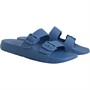 FitFlop Womens Iqushion Two-Bar Buckle Sliders Sail Blue