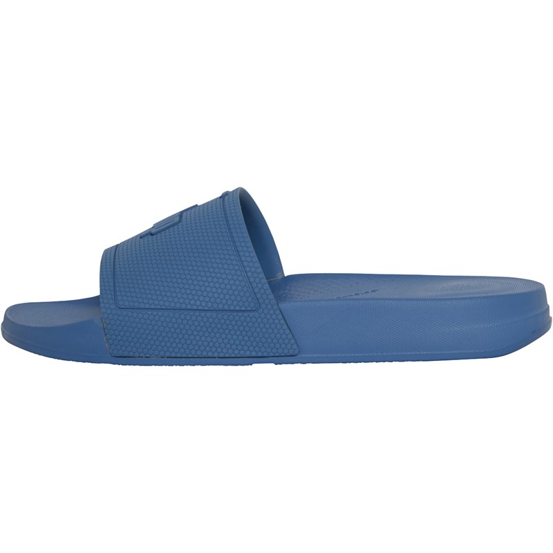 FitFlop Womens iQushion Sliders Sail Blue