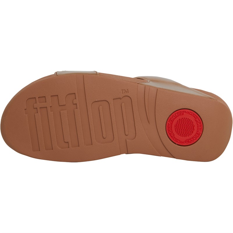 FitFlop Womens Lulu Opul Sliders Latte Tan