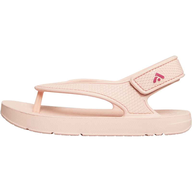 FitFlop Girls Iqushion Back Strap Flip-Flops Pink Salt