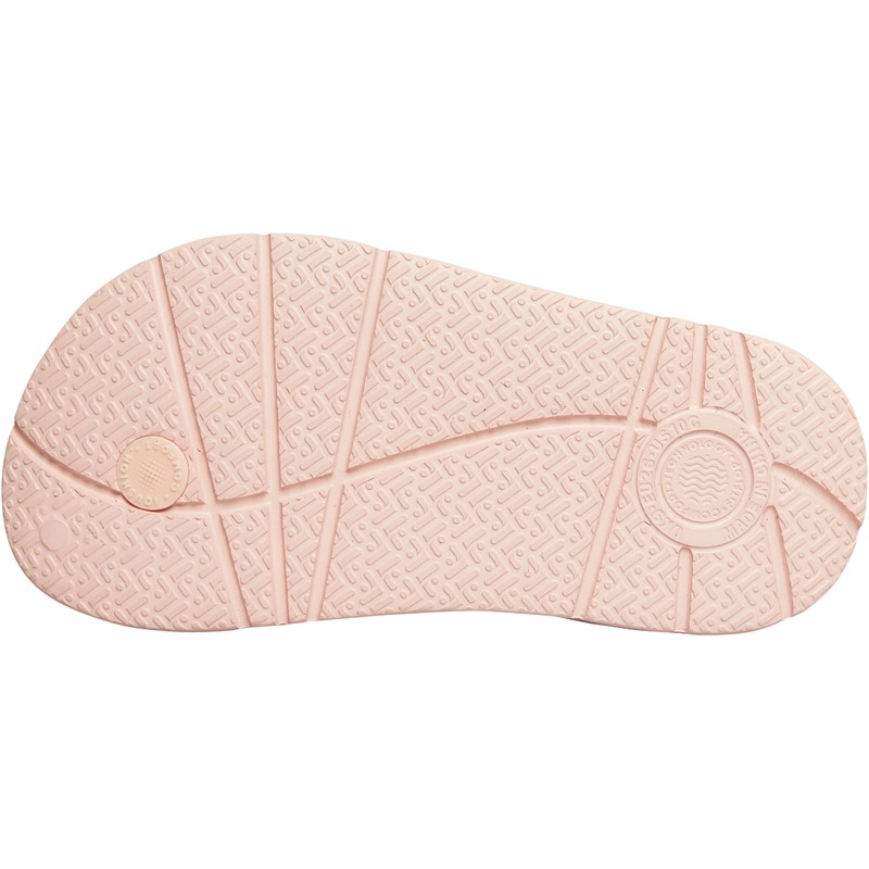 FitFlop Girls Iqushion Back Strap Flip-Flops Pink Salt