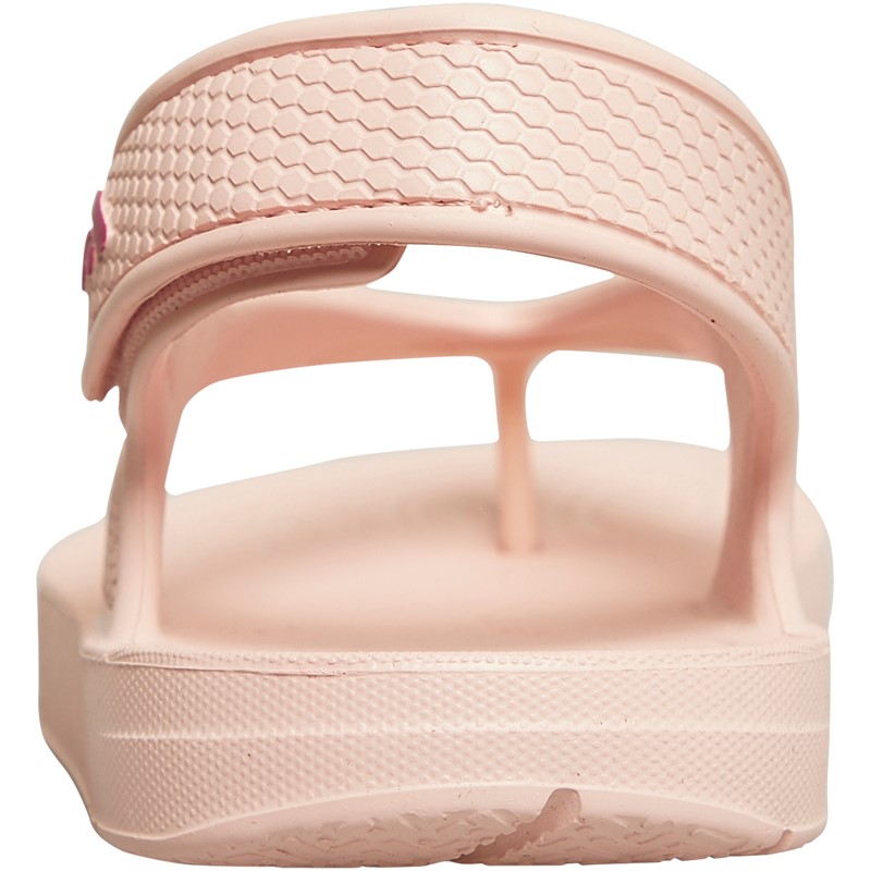 FitFlop Girls Iqushion Back Strap Flip-Flops Pink Salt