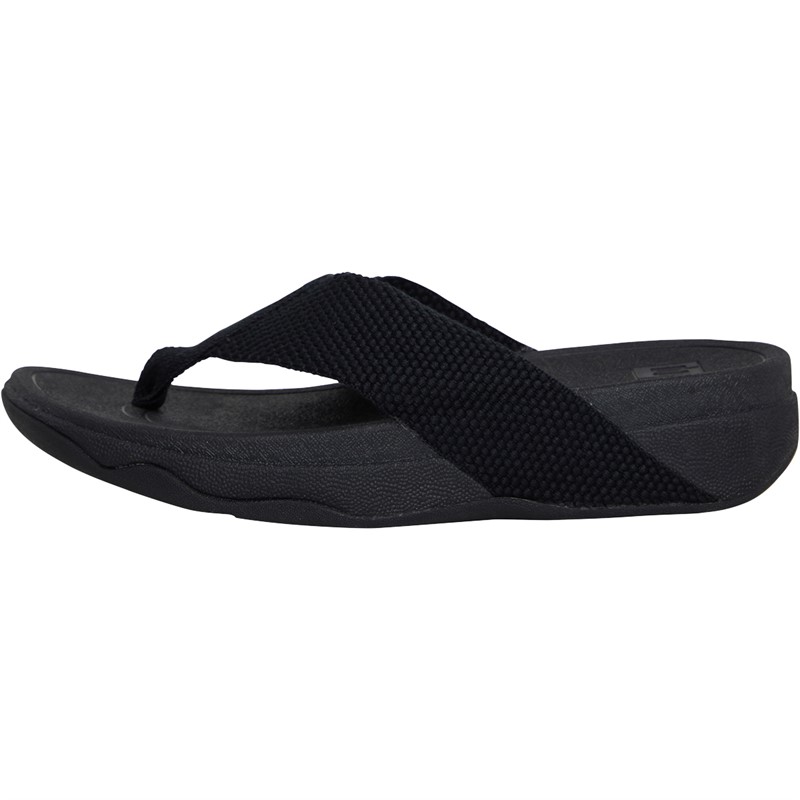 FitFlop Womens Surfa Sandals Black