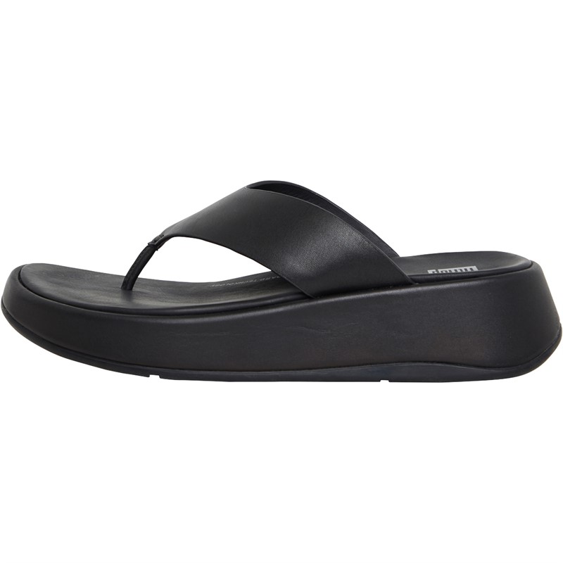 FitFlop Womens F-Mode Flatform Sandals All Black
