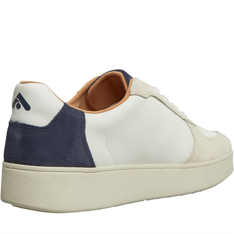 FitFlop Womens Rally Trainers Urban White/Midnight Navy