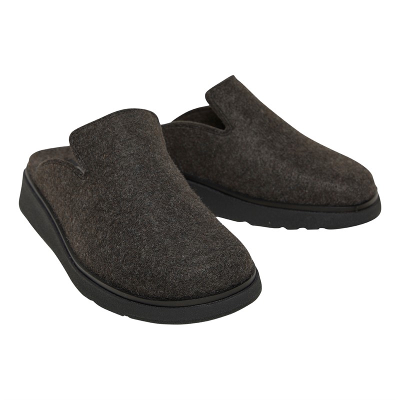 Buy FitFlop Womens Gen-FF E01 Felt Mules All Black