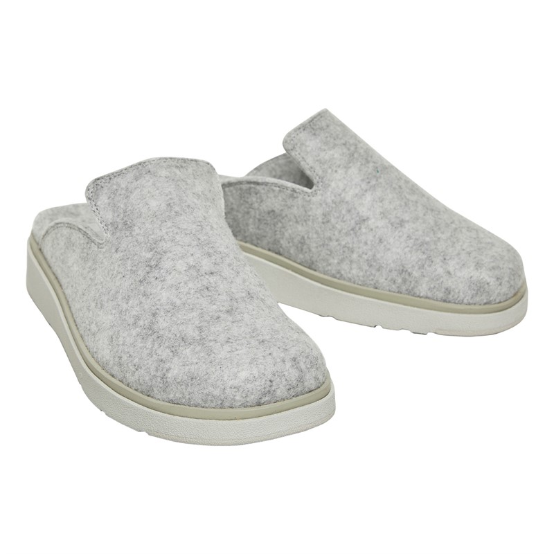 Buy FitFlop Womens Gen-FF E01 Felt Mules Tiptoe Grey