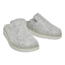 FitFlop Womens Gen-FF E01 Felt Mules Tiptoe Grey