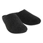 FitFlop Mens Shove Felt Mule Slippers All Black