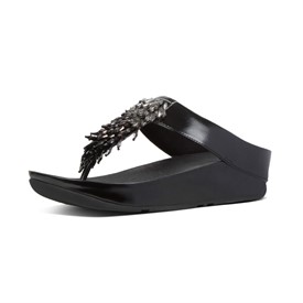 Buy FitFlop Womens Rumba Ombre Toe Post Sandals All Black