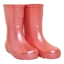 FitFlop Infant Girls Wonderwelly Pearlised Rain Boots Rosy Coral