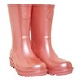 FitFlop Girls Wonderwelly Pearlised Rain Boots Rosy Coral