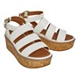 FitFlop Womens Eloise Strap Wedge Sandals Urban White