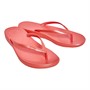 FitFlop Womens Iqushion Ergonomic Flip Flops Pearlized Rosy Coral