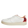 FitFlop Womens Rally Panel Trainers Urban White/Metallic Red