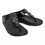 FitFlop Womens Halo Toe Post Sandals All Black