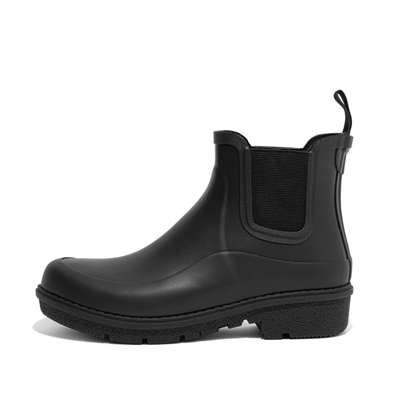 FitFlop Womens Wonderwelly Chelsea Boots All Black