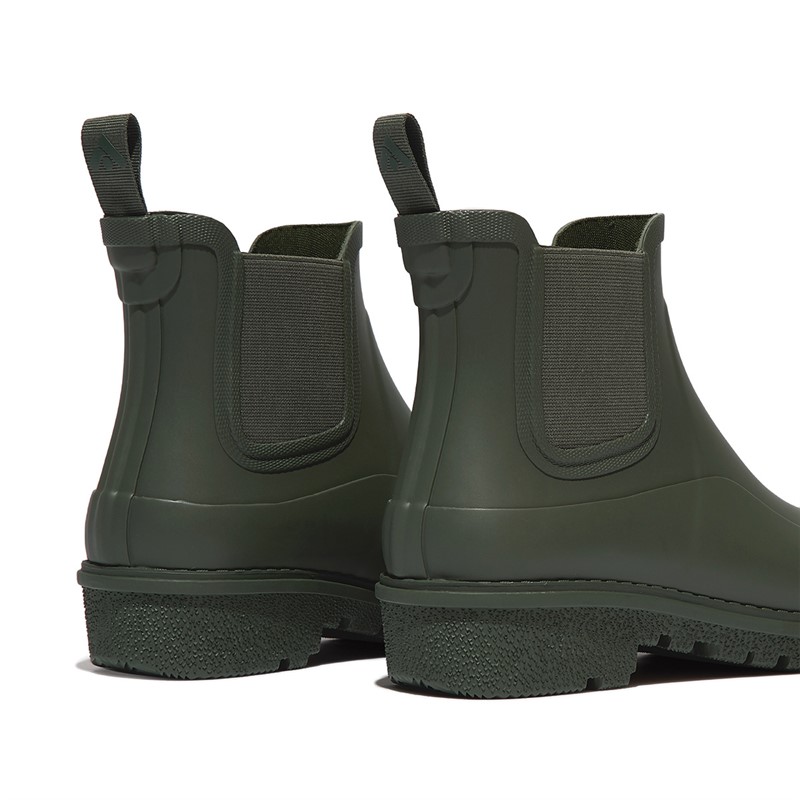 FitFlop Womens Wonderwelly Chelsea Boots Deep Green