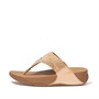 FitFlop Womens Lulu Crystal Feather Wide Fit Toe Post Sandals Blush