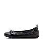 FitFlop Womens Allegro Sparkle Ballerina Shoes All Black
