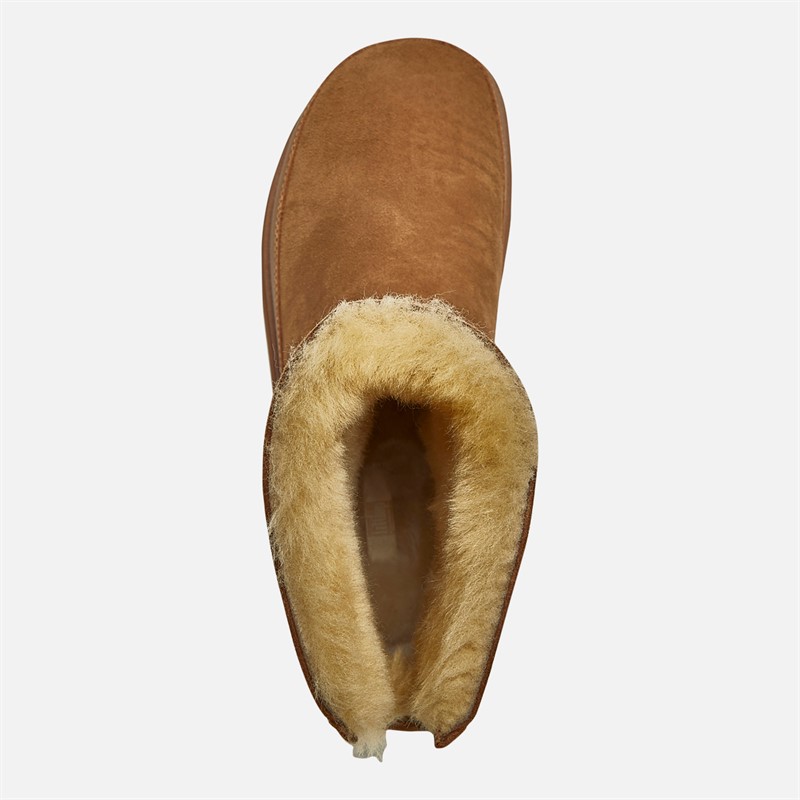 FitFlop Womens Gen-FF Mini Double-Faced Shearling Boots Desert Tan