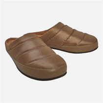 FitFlop Mens Shove Padded Performance-Fabric Slippers Minky Grey