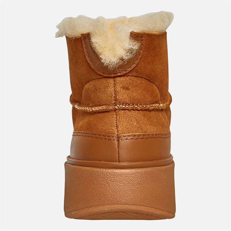 FitFlop Womens Gen-FF Ultra-Mini Double-Faced Shearling Boots Desert Tan
