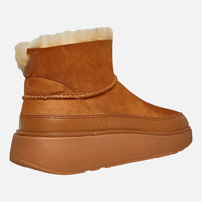 FitFlop Womens Gen-FF Ultra-Mini Double-Faced Shearling Boots Desert Tan