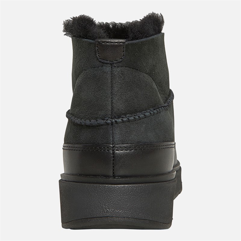 FitFlop Womens Gen-FF Ultra-Mini Double-Faced Shearling Boots All Black