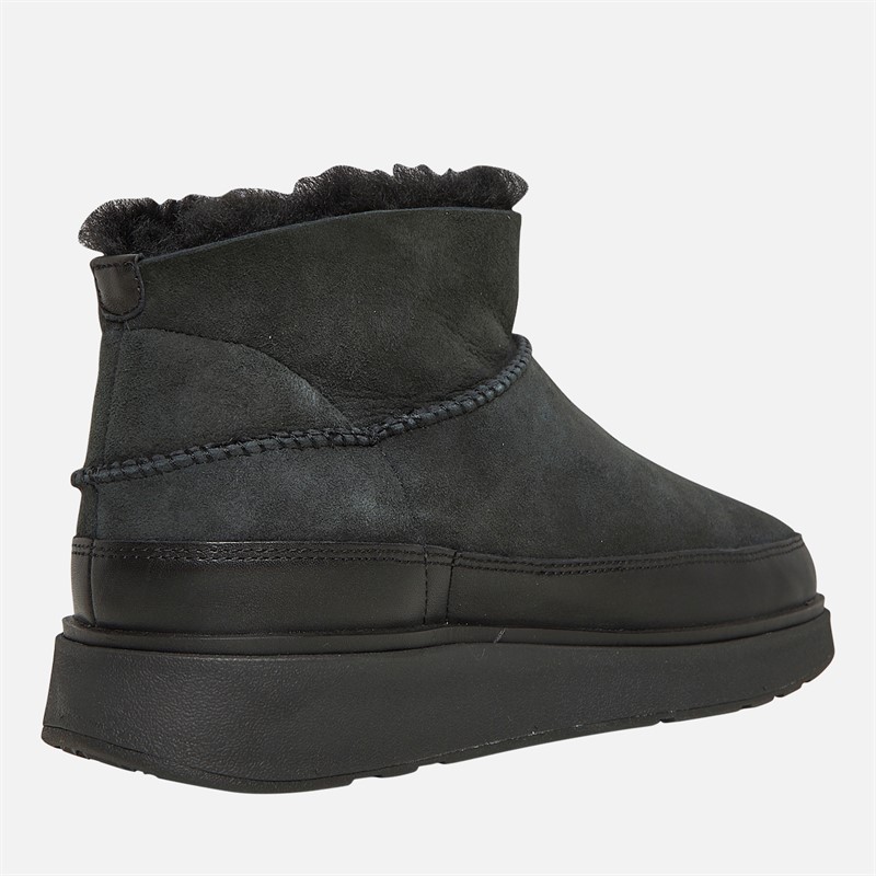 FitFlop Womens Gen-FF Ultra-Mini Double-Faced Shearling Boots All Black